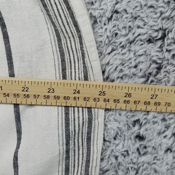 Happily Grey Linen/Rayon Wide Leg Pant Women's XL. White with Grey Stripes...... - Picture 8 of 10